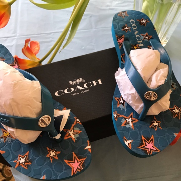 Coach Shoes - Coach wedge flip-flops